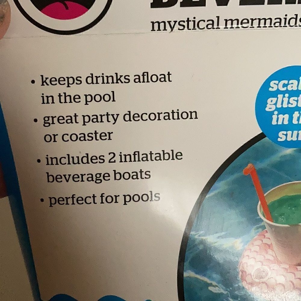 Magical Mermaids Beverage Boats 2 Pack - Picture 3 of 3